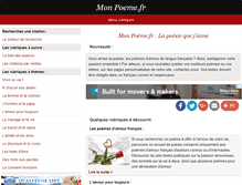 Tablet Screenshot of mon-poeme.fr